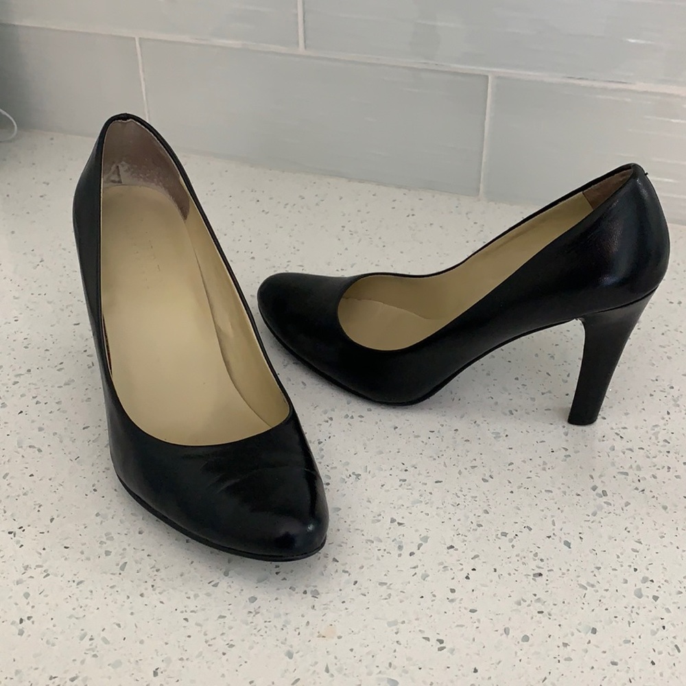 LAUREN Ralph Lauren Black Leather Heels